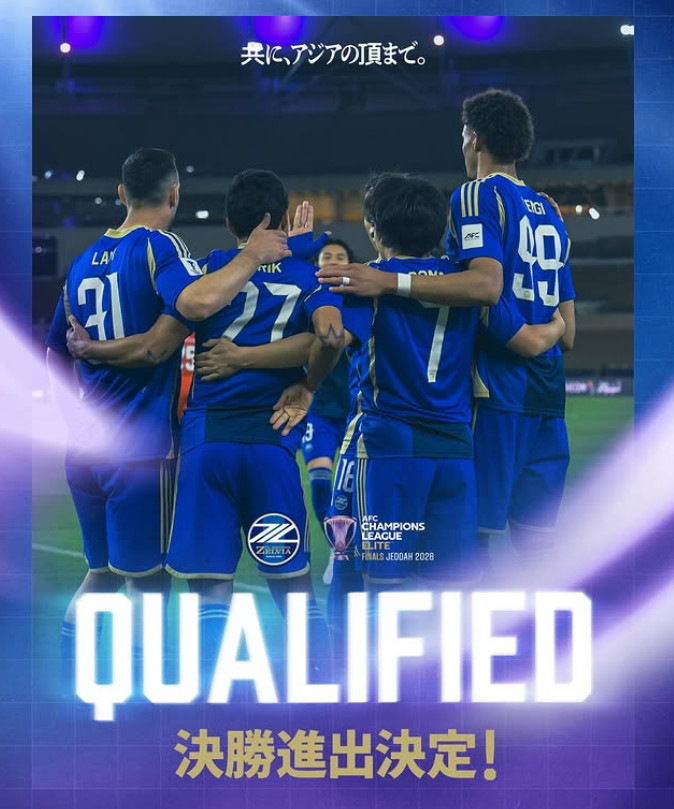 @machidaZelvia радуется, что они собираются вместе после окончания свистка. /Фото =Официальная группа социальных сетей Мачида Зельвия