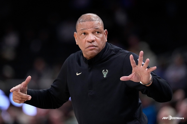 Doc Rivers, who received the dismissal notice. /AFPBBNews=NEWS1
