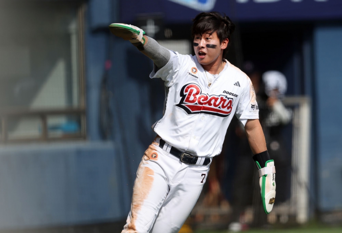 Cầu thủ sân infield Park Chan Ho của Doosan Bears. /Ảnh = Doosan Bears cung cấp