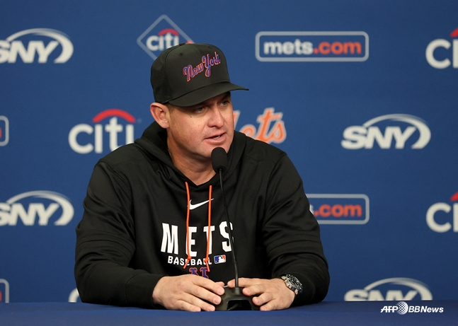 New York Mets manager Carlos Mendoza. /AFPBBNews=NEWS1