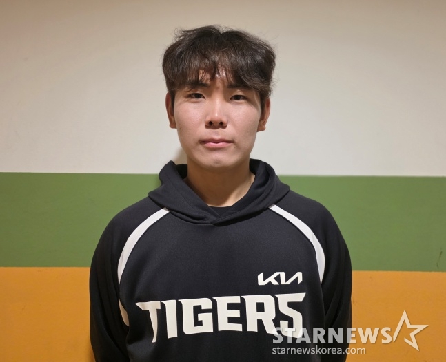 KIA's Sung Young-tak gave an interview to StarNews ahead of the match against Suwon KT on the 22nd. /Photo=Kim Dong-yoon reporter