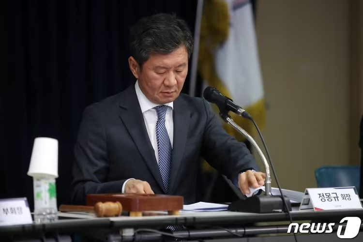 鄭夢奎（チョン·モンギュ）大韓サッカー協会長。/写真=ニュース1