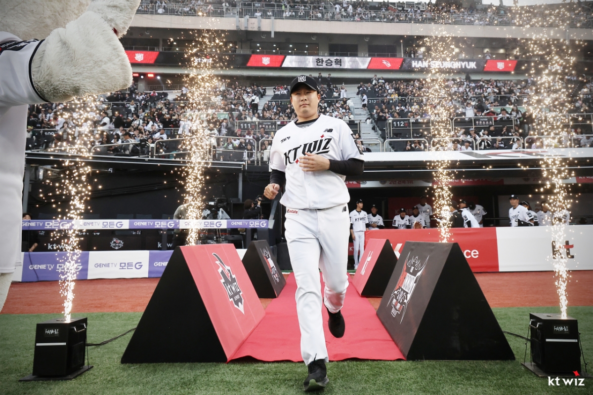 KT Wiz relief pitcher Han Seung-hyeok. /Photo=KT Wiz provided