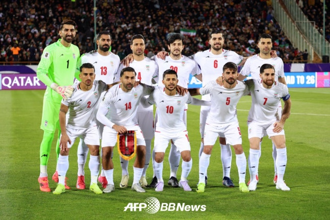 Iran national football team. /AFPBBNews=NEWS1