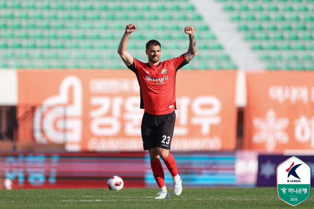 Hậu vệ Kang To Ji của Gangwon FC. /Ảnh = Liên đoàn bóng đá chuyên nghiệp Hàn Quốc cung cấp