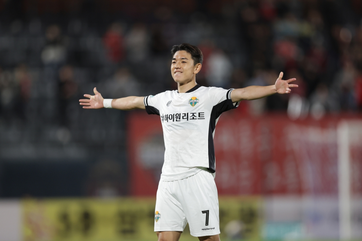 Gangwon FC striker Kim Dae-won. /Photo=Korea Professional Football League
