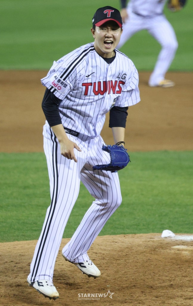 LG Twins closer Yoo Young-chan. /Photo=Chief correspondent Kim Jin-kyung