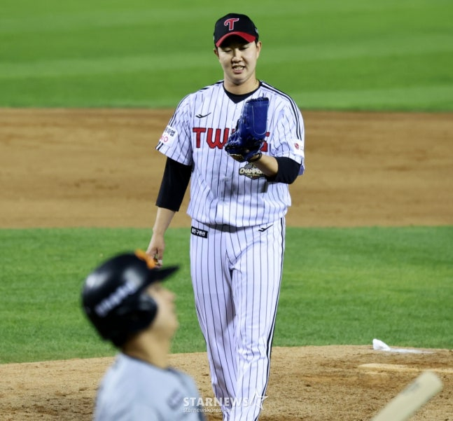 LG Twins closer Yoo Young-chan. /Photo=Chief correspondent Kim Jin-kyung