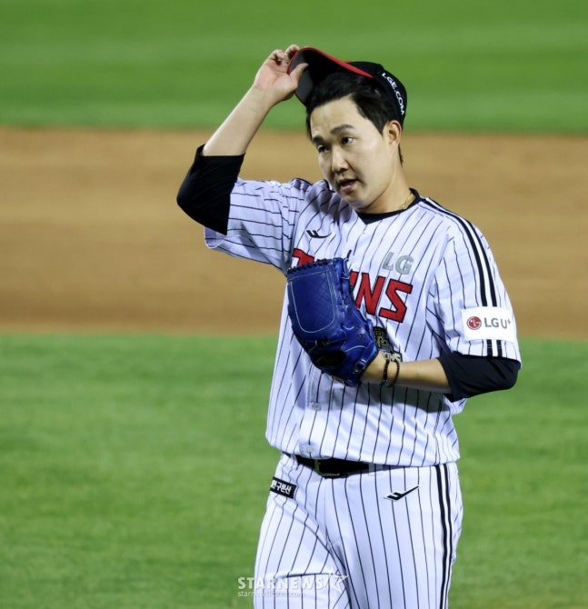 LG Twins closer Yoo Young-chan. /Photo=Chief correspondent Kim Jin-kyung