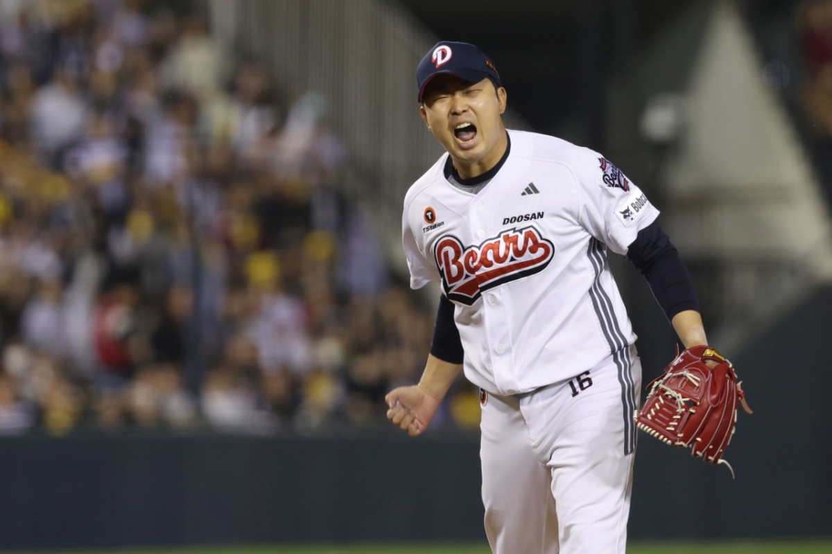 Doosan Bears relief pitcher Kim Jung-woo. /Photo=Doosan Bears