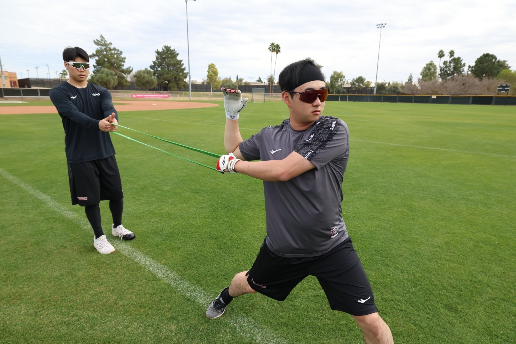 LGツインズの投手、金ジンス。 /写真=LGツインズ提供