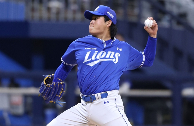 24-го числа в стартовом составе появился лев Ли Сын Хён. /Фото = Samsung Lions