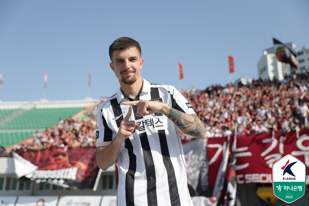 Babetz, who scored his K League debut goal. /Photo=Korea Professional Football League