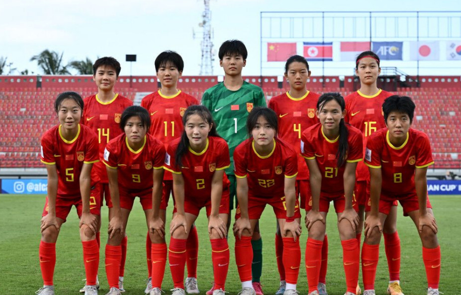  Đội tuyển bóng đá nữ U-17 Trung Quốc. /Ảnh = Cap màn hình trang chủ chính thức của AFC
