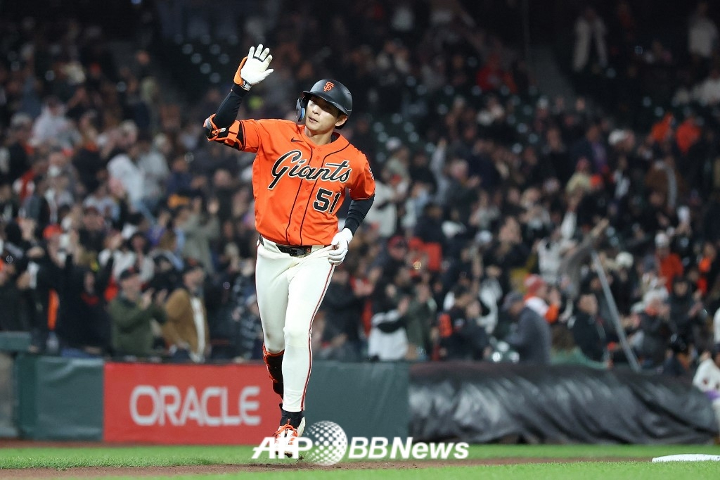 San Francisco Giants outfielder Lee Jung-hoo. /AFPBBNews=NEWS1