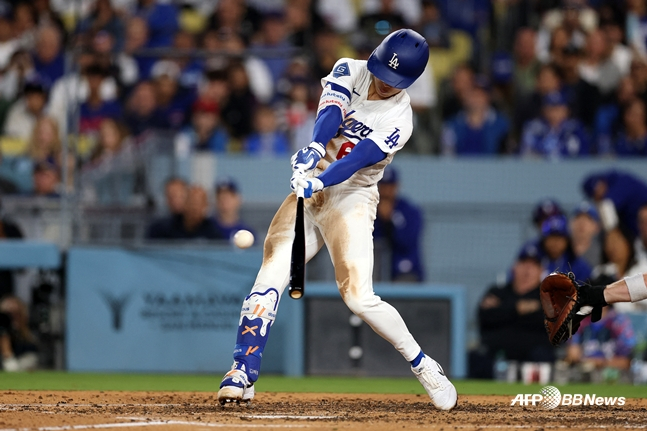 キム·ヘソンの打撃シーン。 /AFPBBNews=ニュース1