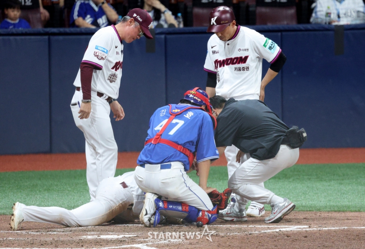 [포토] 박수종 '미야지 헤드샷에 고통 호소'