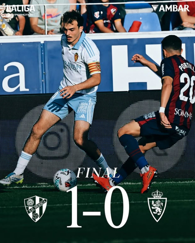 サラゴサ-ウエスカの試合シーン。 /写真=サラゴサ公式SNS仕上げ