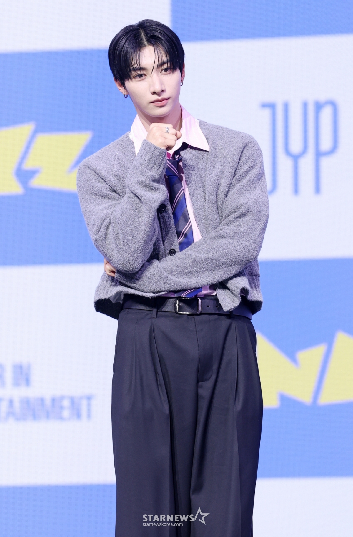 Nexz member Yuu poses during the second single album 'Mmchk (Eumchukeu)' release showcase held on the 27th at Seoul Yongsan-gu Bluesquare. /2026.04.27 /Photo=Kim Hwi-seon hwijpg@