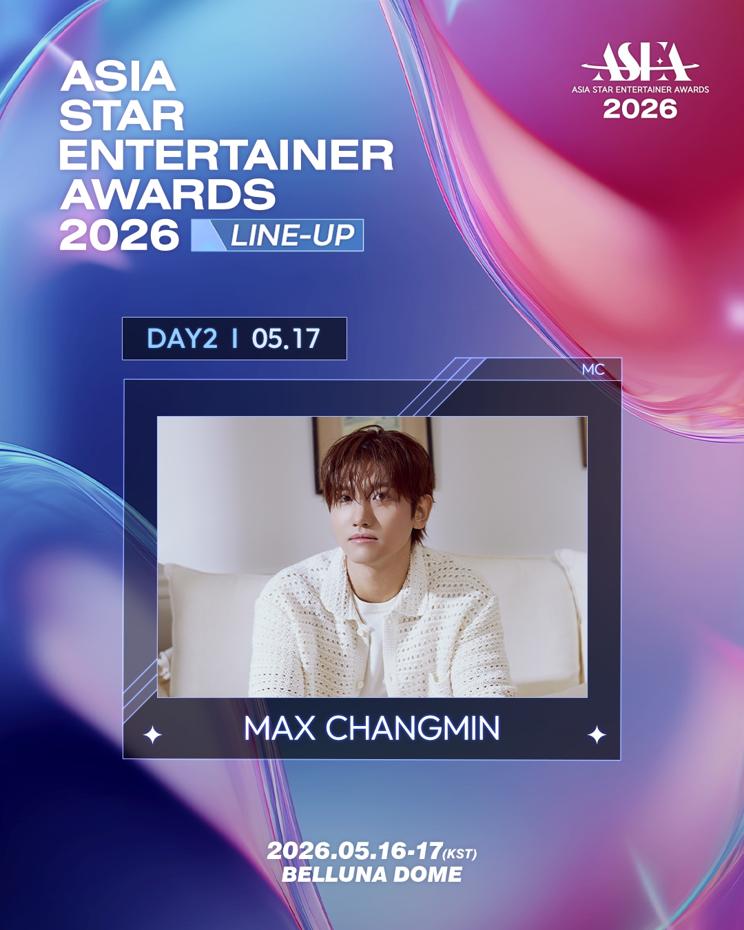 TVXQ's Choi Kang-min/Photo provided by SM Entertainment, ASEA Organizing Committee