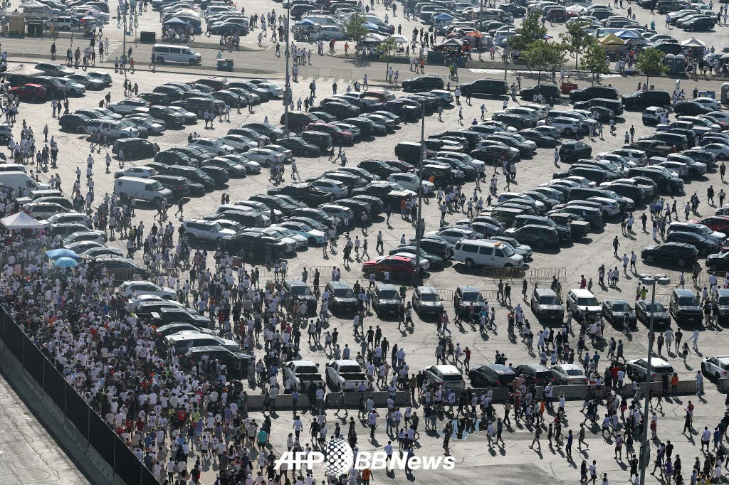 Parking lot near the stadium after the 2025 FIFA Club World Cup held at MetLife Stadium in New Jersey, U.S., last year. /AFPBBNews=NEWS1
