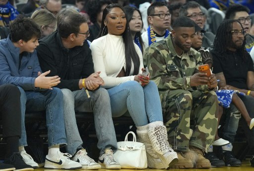 NBA試合観戦中のメーガン·ディ·スタリアン/AFPBB News=ニュース1