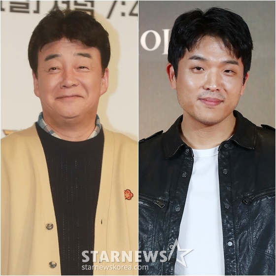 Baek Jong-won (left) and Ahn Sung-jae /Photo=StarNews