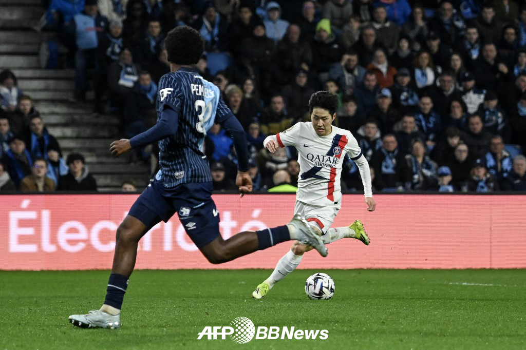パリ·サンジェルマン（PSG）の李カンイン。 /AFPBBNews=ニュース1
