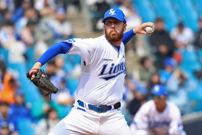 Samsung's Aukerlin. /Photo=Samsung Lions