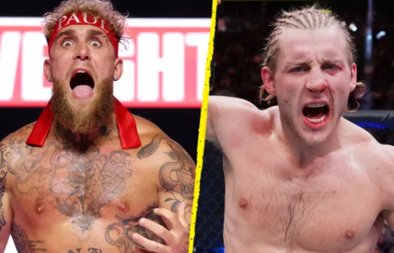 Джейк Пол и Пэдди Пимблэт. /Фото =Токспорт Галстук