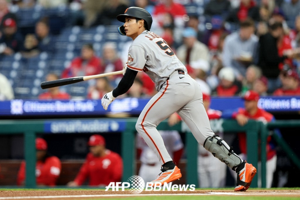 San Francisco Giants outfielder Lee Jung-hoo. /AFPBBNews=NEWS1