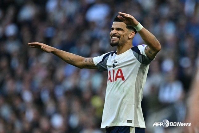Tottenham striker Dominic Solanke. /AFPBBNews=NEWS1