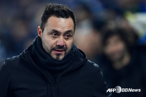 Roberto De Zerbi, Tottenham manager. /AFPBBNews=NEWS1