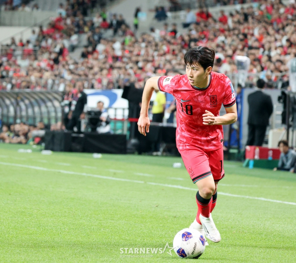Lee Kang-in of the South Korea national football team. /Photo=Senior reporter Kang Young-jo