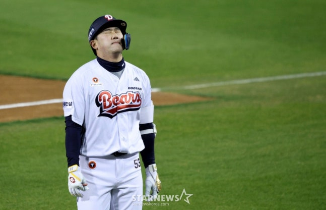 '전날 3타수 3삼진' 양석환, 또 다시 선발 제외! 오명진 선발 1루수·양의지 지명타자
