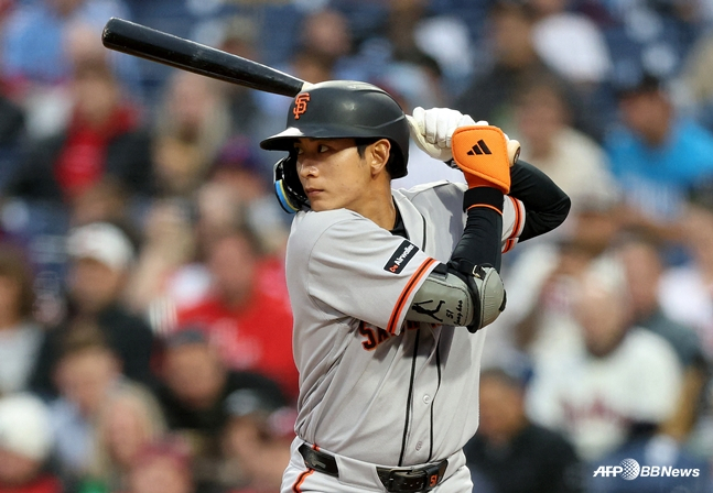 Lee Jung-hoo at bat. /AFPBBNews=NEWS1