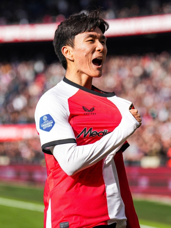 Feyenoord midfielder Hwang In-beom. /Photo=Official SNS of Feyenoord
