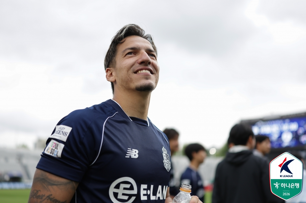 Eulero smiling brightly after the match. /Photo=Korea Professional Football League