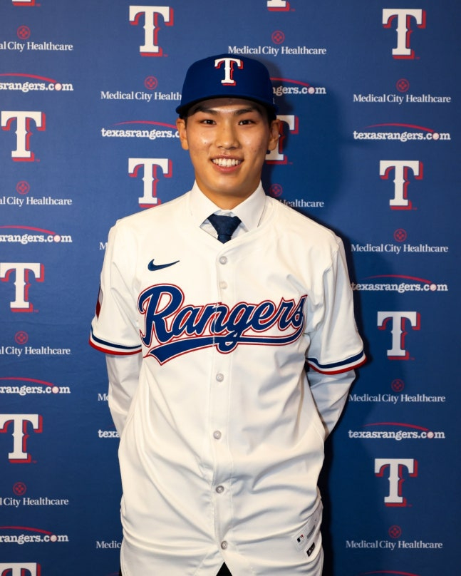 Texas Kim Sung-jun. /Photo=Screenshot from Texas Rangers club SNS