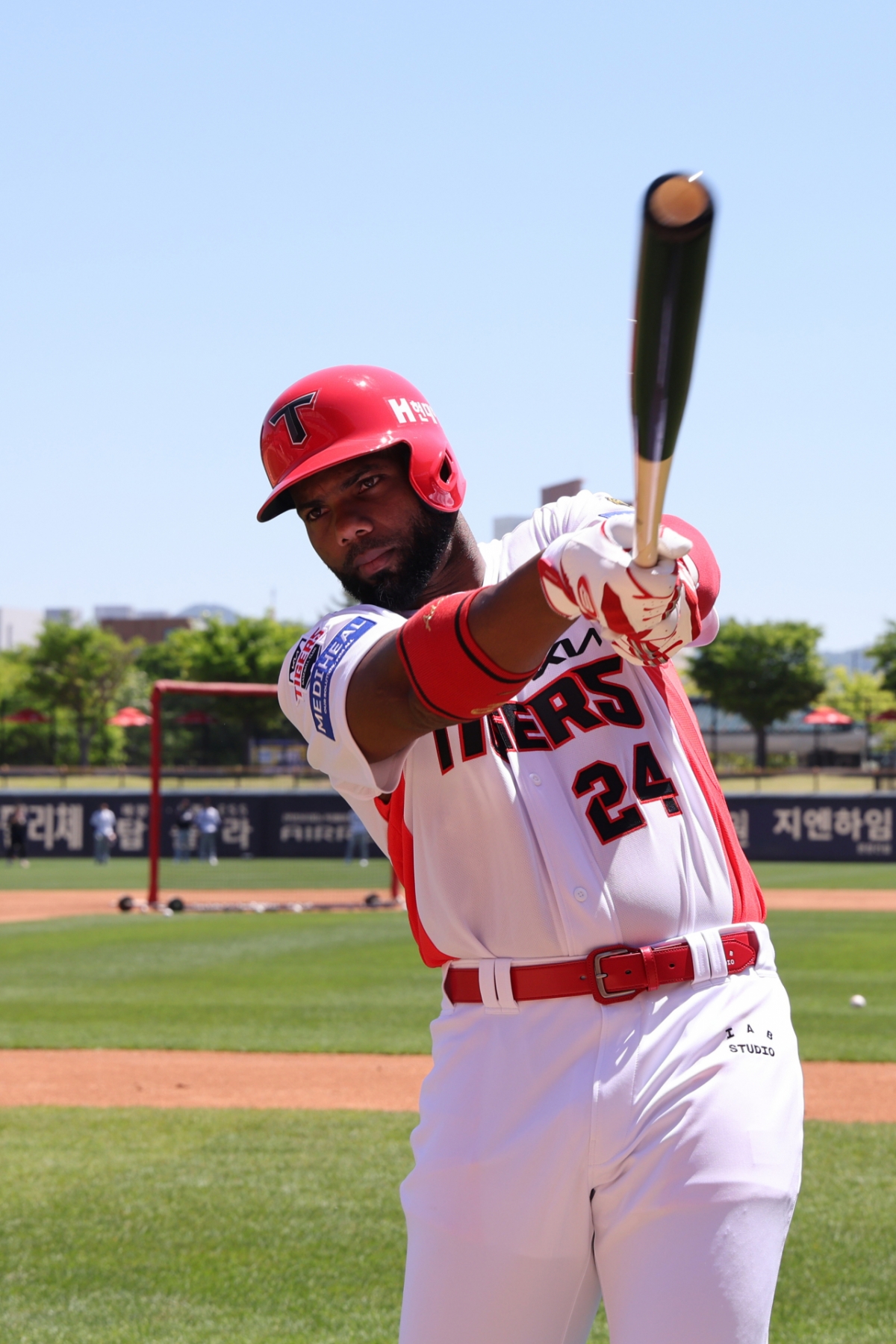A view of KIA replacement foreign hitter Adellin on the 5th. /Photo=KIA Tigers provided