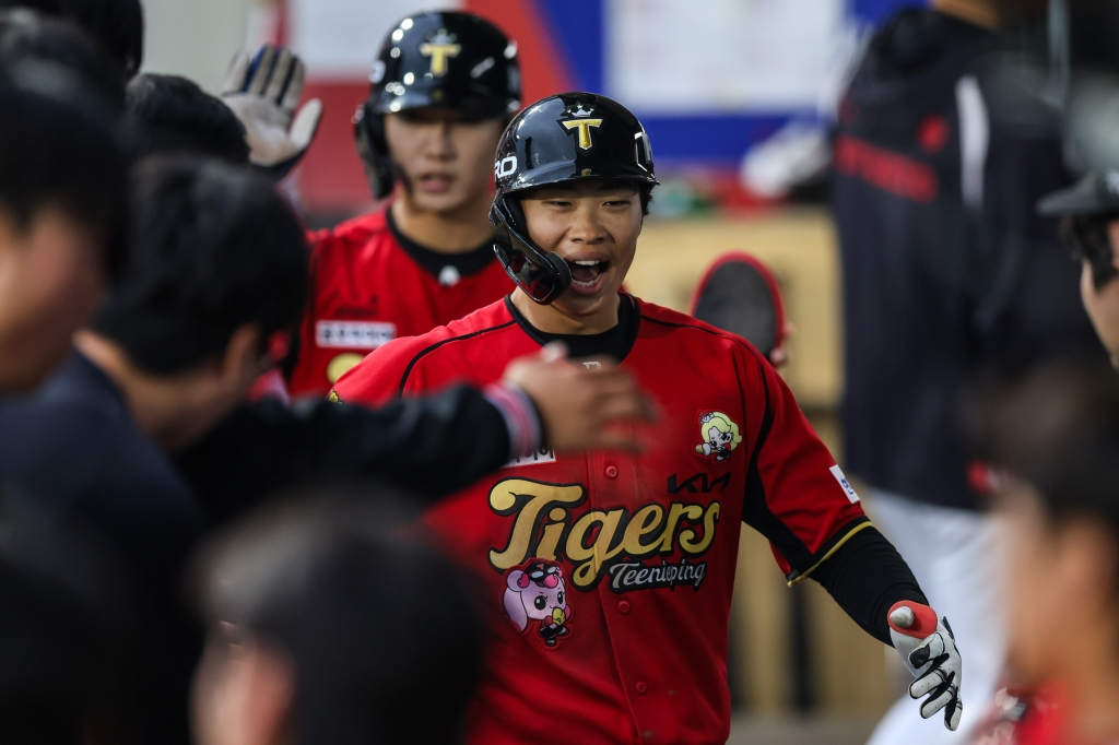 Tiền vệ sân ngoài Park Jae Hyun của KIA Tigers. /Ảnh = Cung cấp Kia Tigers