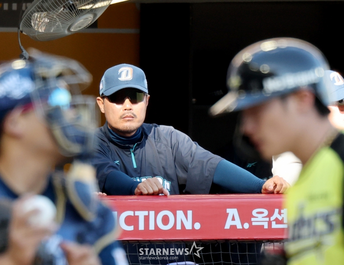 [포토]'쫄지말자!' 이호준 감독