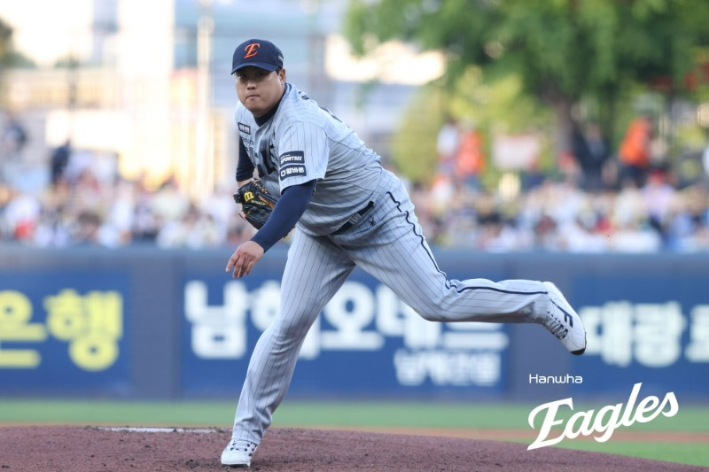 Питчер Hanwha Eagles Рю Хён Джин. /Фото = Предоставлено Hanwha Eagles