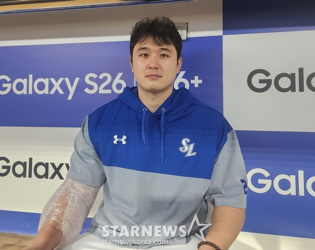 6日の試合を終えて会ったチェ·ウォンテ。 /写真=朴スジン記者