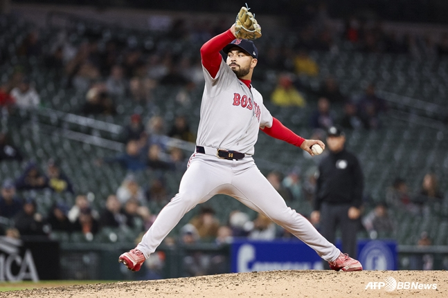 Gamboa made his major league debut on the 6th. /AFPBBNews=NEWS1