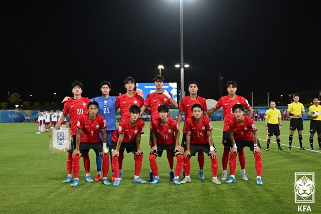 Đội tuyển bóng đá U-17 quốc gia Hàn Quốc. /Ảnh = Hiệp hội bóng đá Hàn Quốc cung cấp