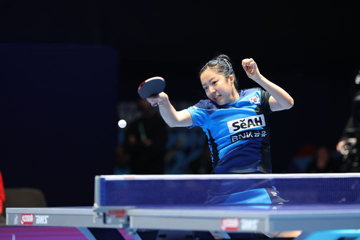 Shin Yoo Bin./Ảnh = Liên đoàn bóng bàn Hàn Quốc cung cấp