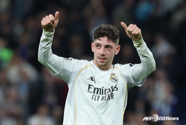 Federico Valverde, mediocampista del Real Madrid. /Foto=AFPBBNews=News1