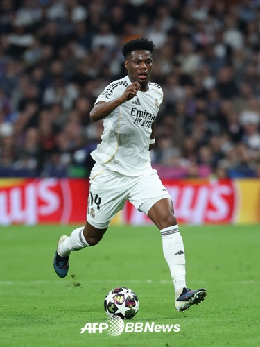 Aurélien Tchouaméni, centrocampista del Real Madrid. /Foto=AFPBBNews=News1