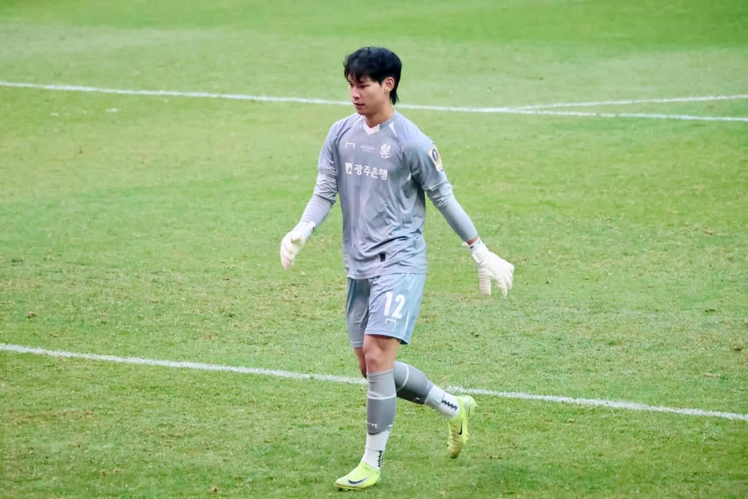 El portero de GwangjuFC, No Hee-dong. /foto=Captura de las redes sociales de No Hee-dong